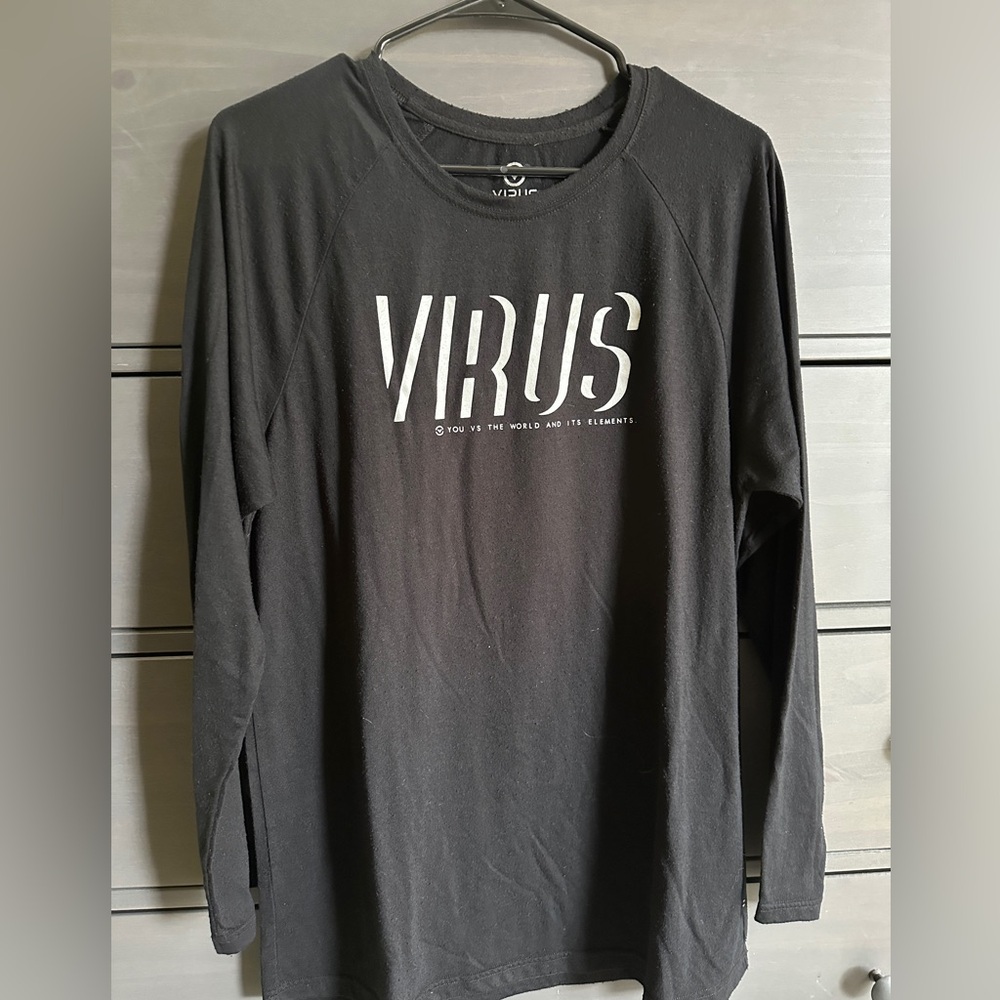 Virus Black Long Sleeve Tee
